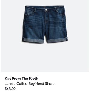 Kut From The Kloth Lonnie Cuffed Boyfriend Short